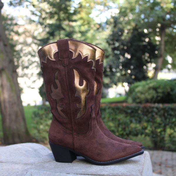 Botas Cowboy Mandarina 